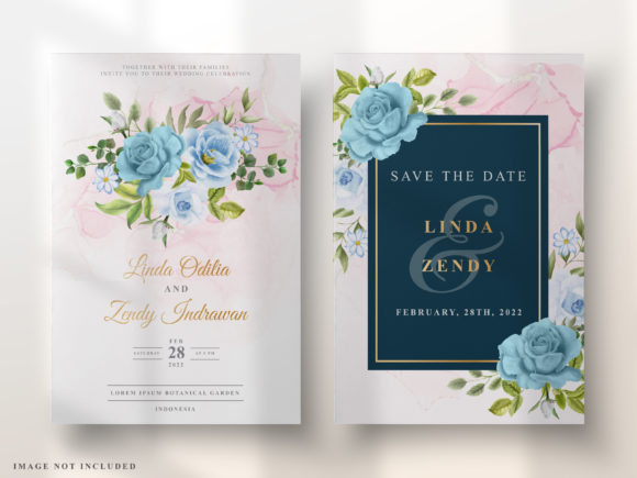 Download Elegant Floral Design Wedding Invitation - Floral design Collection