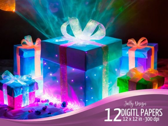 Download Birthday Presents Bioluminescent Effect - Premium Resources