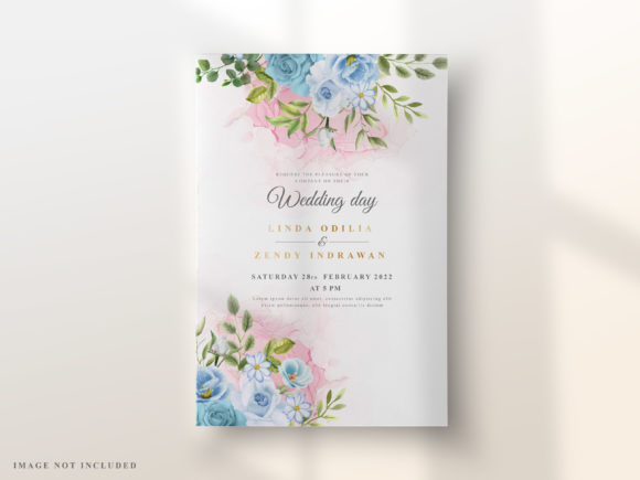 Download Elegant Floral Design Wedding Invitation - Floral design Collection