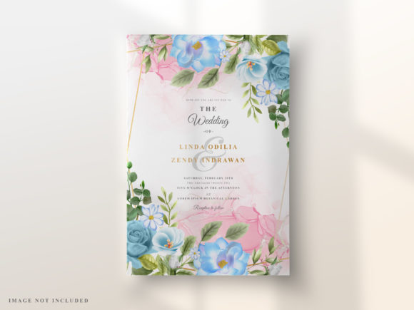 Download Elegant Floral Design Wedding Invitation - Floral design Collection