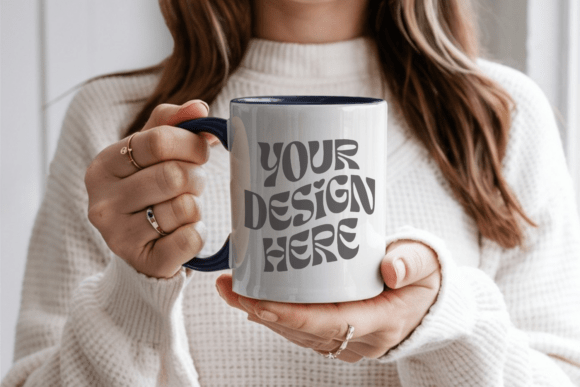 Download Christmas 11oz White Mug Mockup 30 - White Collection