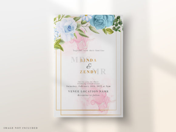 Download Elegant Floral Design Wedding Invitation - Floral design Collection