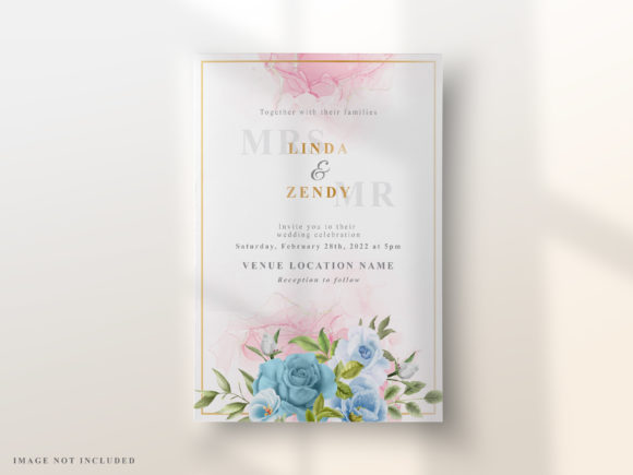 Download Elegant Floral Design Wedding Invitation - Floral design Collection