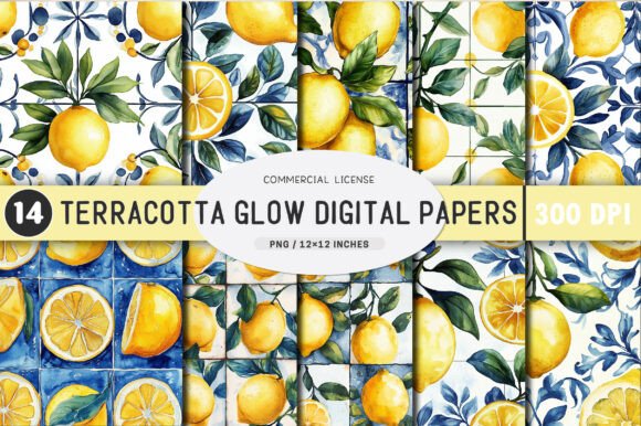 Download Watercolor Lemon Pattern - Lemon pattern Collection