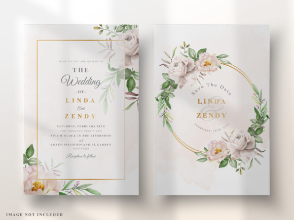 Download Wedding Invitation Elegant Floral Design - Floral design Collection