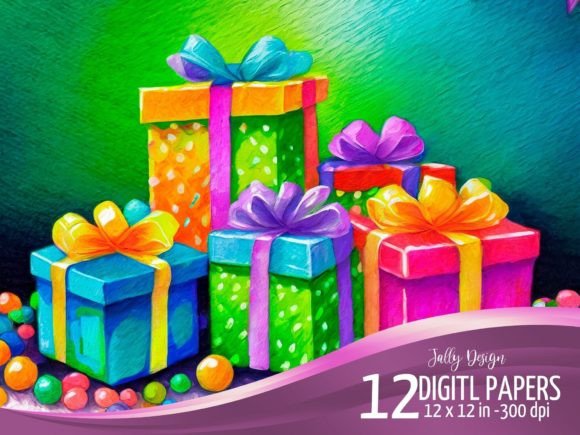 Download Colorful Acrylic Paint Birthday Presents - Premium Resources